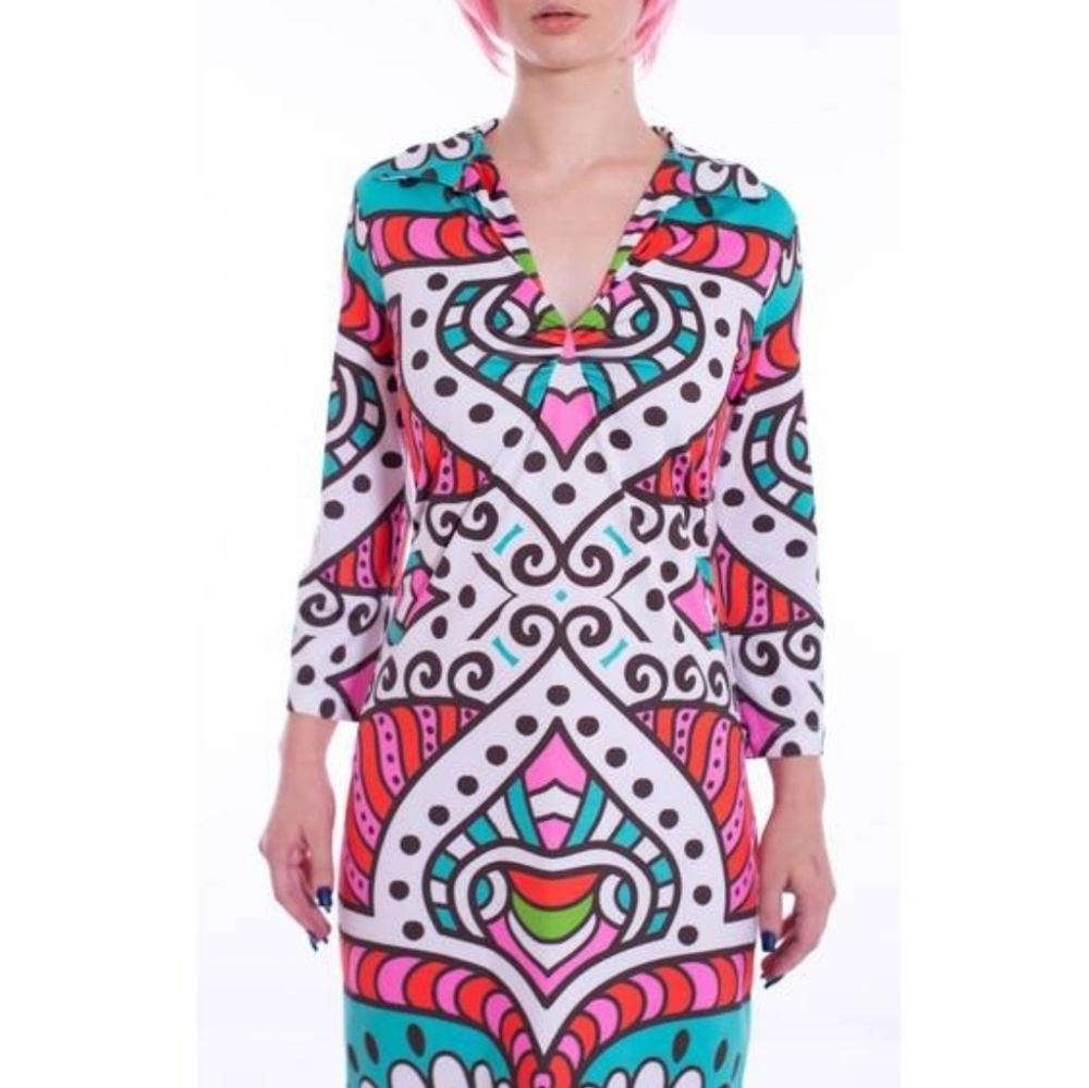 Parisou Cali Mini Dress Multicolor Small